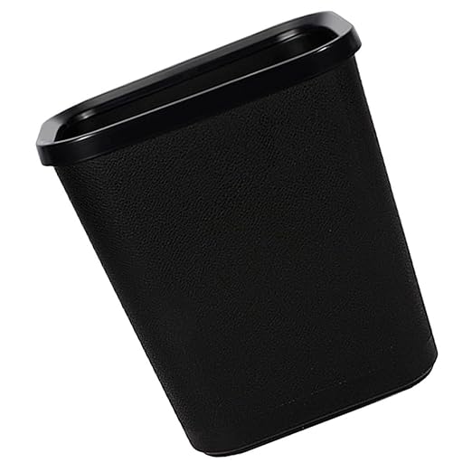 Uonlytech Flame-Retardant Wastebasket 8l Narrow Rectangular Trash Can for Bathroom Kitchen Living Room Fire-Resistant Garbage Storage Bin Without Press Ring Home Office Rubbish Container