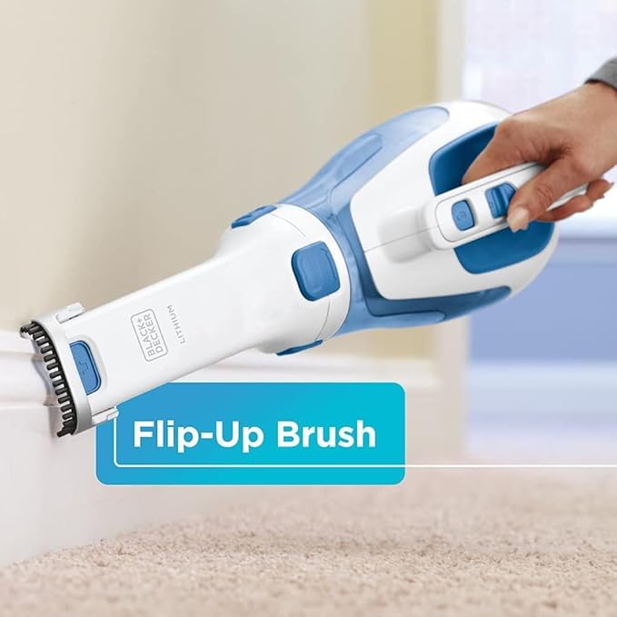 BLACK+DECKER dustbuster Handheld Vacuum Cordless Car Vacuum Portable 12V with Rotating and Extendable Nozzle (HHVI320JR02)