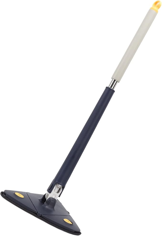 Extendable Triangle Mop Rotary 360 Degree Adjustable Cleaning Mop Premium ABS Stainless Steel for Home Bathtub Floor Wall Windows Corners