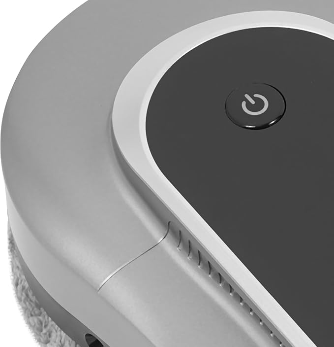 Window Cleaner Robot 80W Smart Glass Cleaning Robot Wiping Window Cleaner Robot with Remote Control 28000Rpm Window Cleaning Robot for Tile Glass Door 2800-3200Pa Suction Power (Silver Gray)