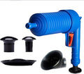 Toilet Plunger Manual High Pressure Air Toilet Plunger with Replaceable Plug for Unclog Toilet Bathroom Bathtub Floor Drain Clogged Pipe(Blue)