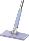 Automatic face Wipe mop Cloth Clip dust Removal Paper Dry Towel Floor Wipes Household Multi-Function mop(PurpleX-Large)