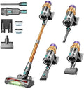 Cordless Vacuum Cleaner 650W 55KPA 60 Mins Vacuum Cleaners for Home Powerful Stick Vacuum Green Light Anti-Tangle &amp Sofa Brush Rechargeable Wireless Vacuum for Pet Hair/Carpet/Hardwood FloorGol