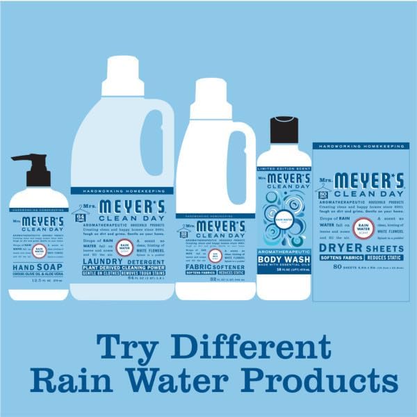 Mrs. MEYER'S CLEAN DAY Rainwater Scent Variety Pack Liquid Hand Soap 12.5 Fl Oz Multi-Surface Cleaner 16 Fl Oz Room Freshener 8 Fl Oz Dish Soap 16 Fl Oz 1 CT