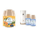 Glade Automatic Spray Refills for Home and Bathroom Air Fresheners (Coastal Sunshine Citrus + Clean Linen)