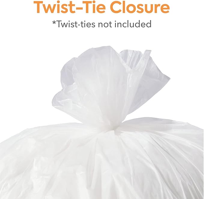 Coastwide Professional 20-30 Gallon Trash Bag 30 x 37 High Density 12 mic Natural 500 Bags/Box