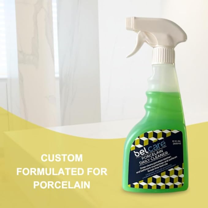 Porcelain Kitchen Countertop Cleaner &amp Bathroom Vanity Cleaner pH-Neutral Streak-Free Specially Formulated for Porcelain Surfaces – 17 fl oz