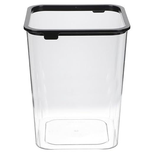 Square Wastebasket 15L Plastic Garbage Can for Bedroom Bathroom Office Lightweight Trash Bin for Home Storage and Organization