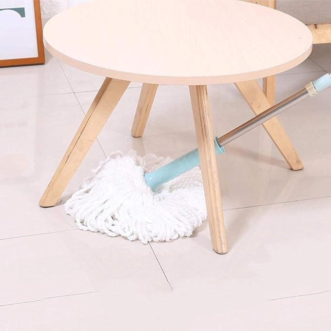 Microfiber Mop Hand Release Washing Mop Floor Cleaning Dust MopsHousehold Stainless Steel Lazy Mop(White-Patch Five-Pointed star4)