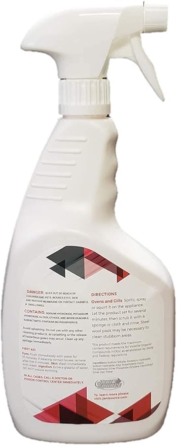 GrillMeister Grill Grate Barbeque &amp Oven - Heavy Duty Cleaner/Degreaser - Quart (Case of 12)