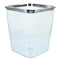 Ciieeo Large Capacity Trash Can 12l with Electroplated Rim Household Garbage Container Bin for Bathroom Kitchen Bedroom Wastebasket
