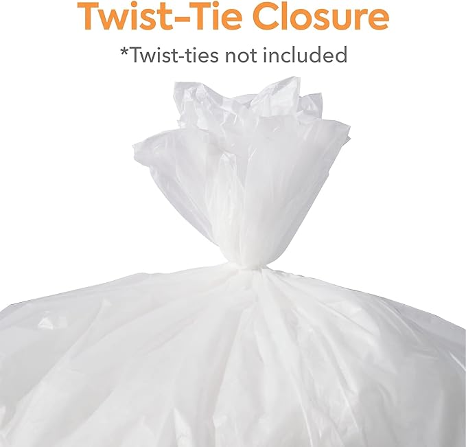 Professional 50-56 Gallon Trash Bag 43 x 48 High Density 22 mic Natural 150 Bags/Box