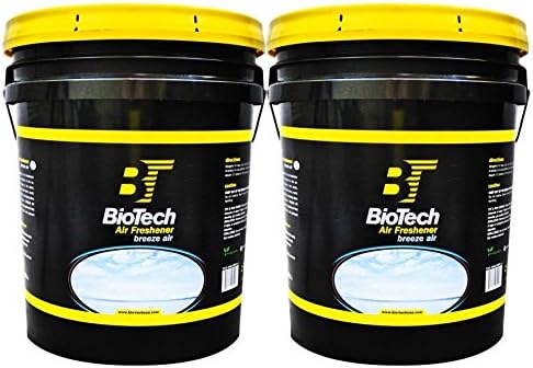 BioTech Air Freshener Breeze Air Scent Contains no Harmful solvents and Safe for use on Any Environment Controls Smoke Cigarette Mildew pet and Food Odors 5 Gallon Pail (2)