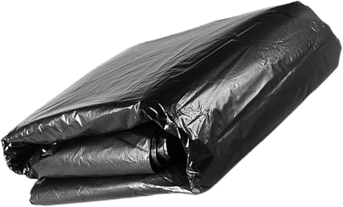 VILLCASE 50pcs Heavy Duty Contractor Trash Bags 80x100cm Large Black Garbage Liners for 100l Kitchen Outdoor Garden Commercial and Sanitary Use