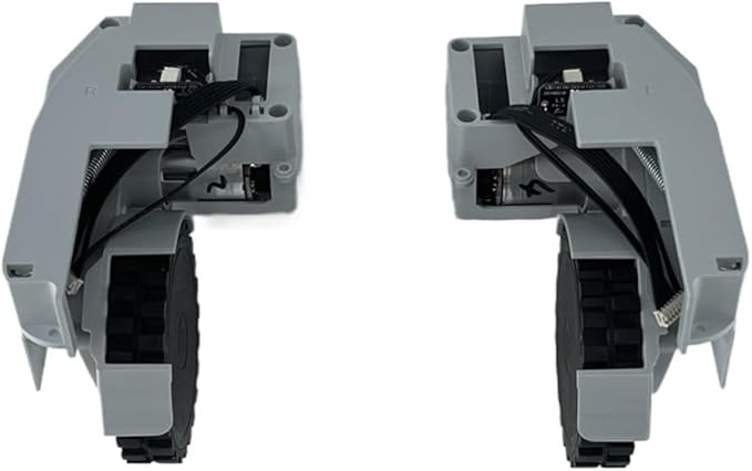 Original Right and Left Wheels Compatible for AIRROBO T10+ Vacuum Cleaner Part (Color : Grey L R)
