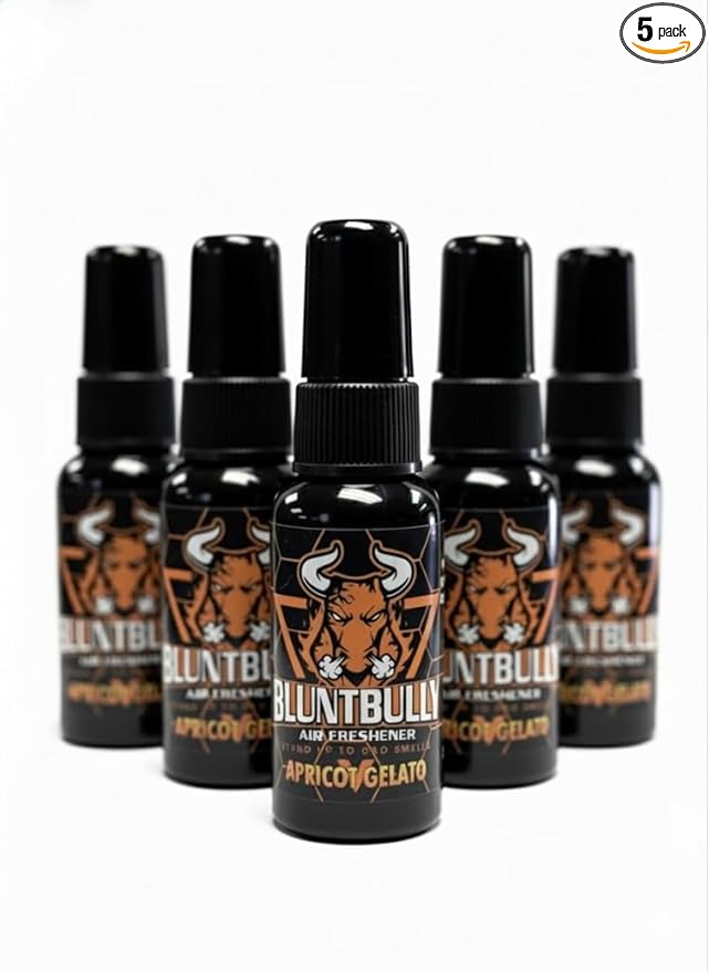 Air Freshener (Apricot Gelato) (5 Pack) Premium Oil Based Air Freshener Spray. Long-Lasting Room Bathroom Office &amp Car Scent | Eliminates Odors from Smoke Pets &amp More