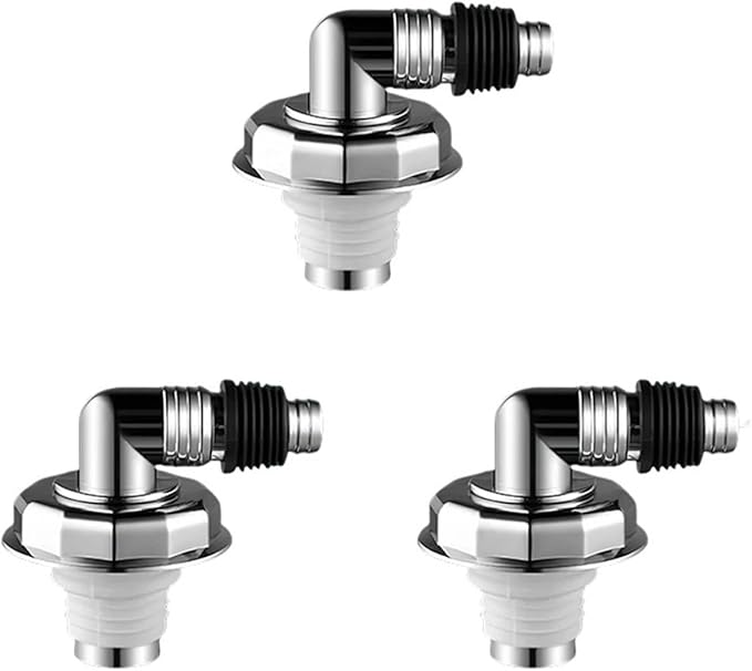 3 Way Drain Pipe For Washing Machine One-way Return Proof Drainage Strainer Stopper Insect Odor Proof Sink Sewer Joint Plug(Style A 3PCS)