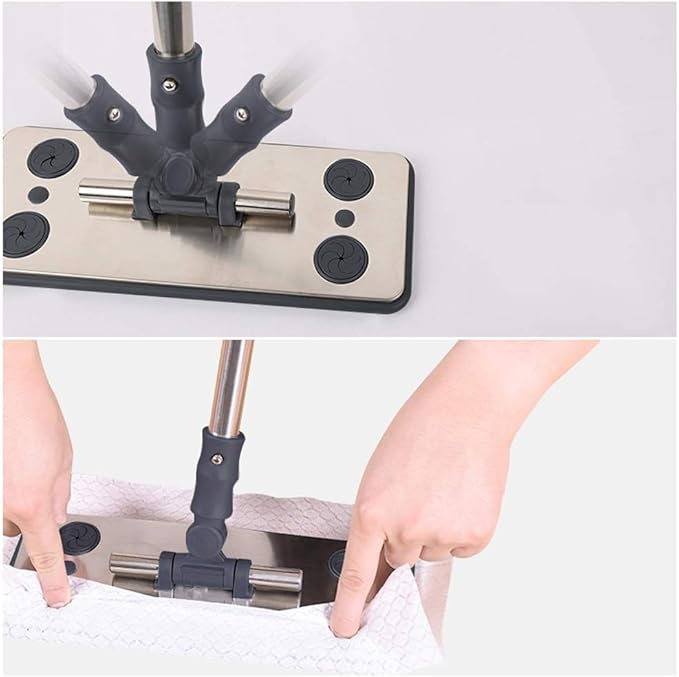 Mop Stainless Steel electrostatic Disposable dust Paper mop Vacuum Paper Mopping Floor Cleaning Dry Wipes