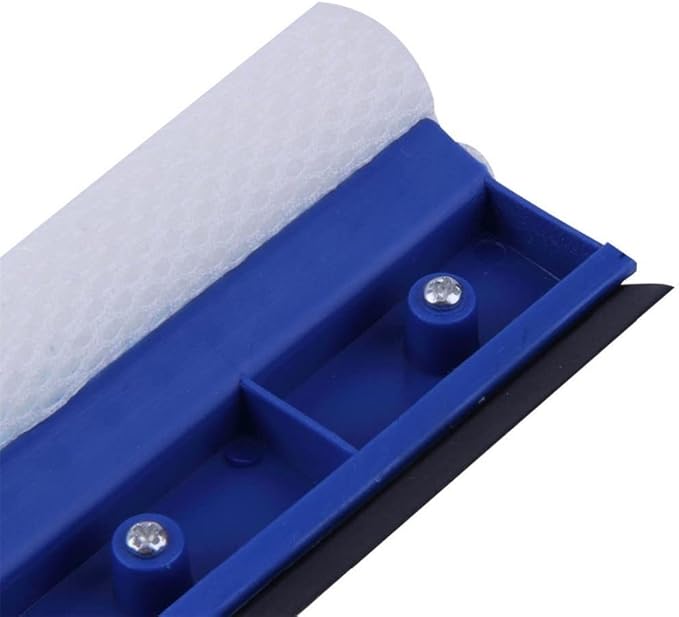 Extendable Window Squeegee Cleaner Soft Rubber High Glass Scraper Brush Telescopic Car Wiper