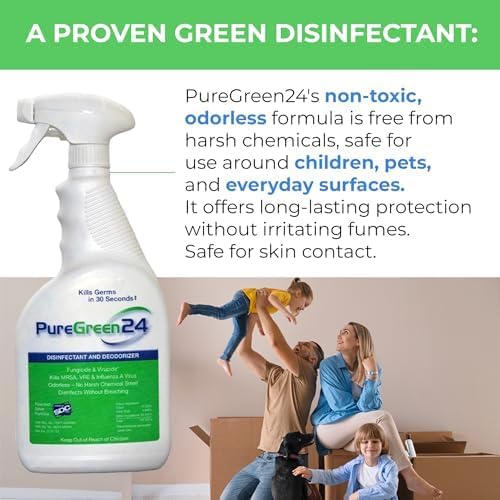 Starter pack Safe &amp Effective Disinfectant Kills Deadly Germs including RSV COVID-19 Norovirus MRSA Staph flu Contains no toxic chemicals odorless (1 32 &amp 2 4oz sprays 3 XL MFC’s)