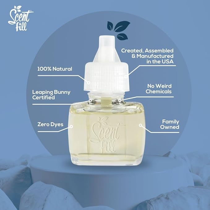 Scent Fill 100% Natural Palo Santo Plug in Air Freshener Scented Oil Refills 3 Refills