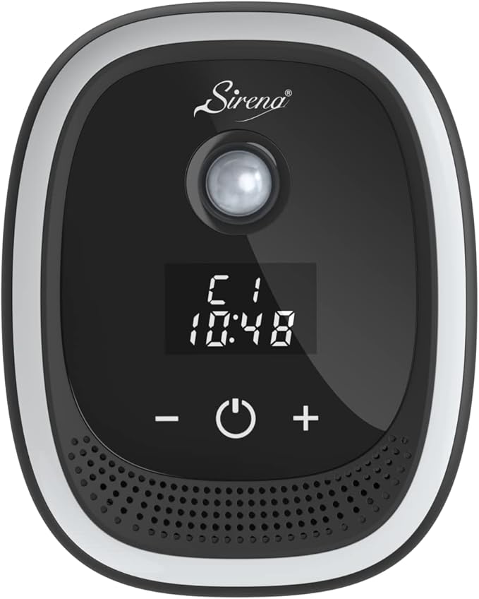 Sirena Air Ionizers for Home Negative Ion Filtration System Quiet Air Freshener for Bedroom Kitchen Removes Odors Smoke Dust Pets Mini Ionic Air Purifier w/built in Clock and Night Light (1)
