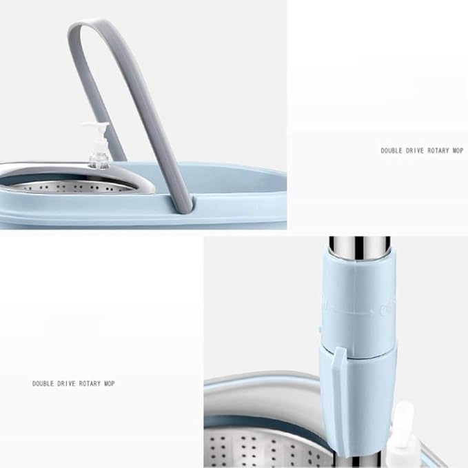 Spin Mop 360° Self Wringing Spinning Mop Washable Microfiber Mop Heads Easy to Use and Store