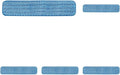 Rubbermaid Commercial Products Microfiber Damp Mop Pad 24-Inch Blue Removes Bacteria for Heavy-Duty Cleaning on Hardwood/Tile/Laminated Floors in Kitchen/Lobby/Office (Pack of 5)