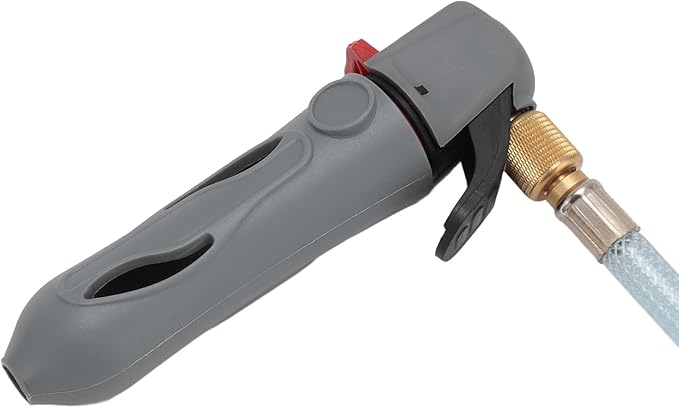 AC Drain Line Cleaner Tool ABS Brass Threaded Drain Opener Tool with Hose for Condensate Line (Grey)