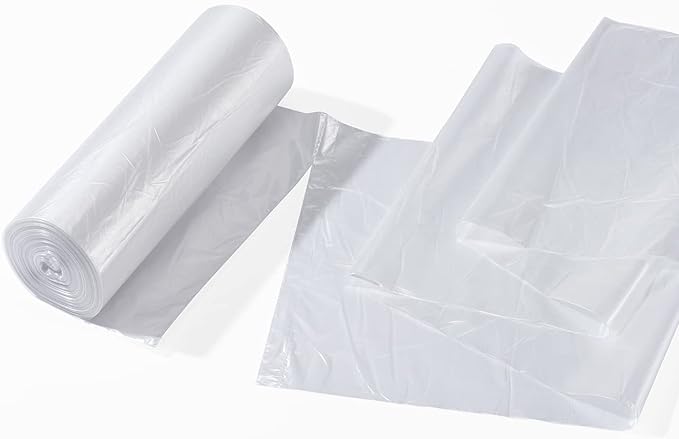 TYPLASTICS 55 Gallon Clear Trash Can Liners - 36 x 60 - High Density Garbage Bags - Case of 200 - Multipurpose for Office Outdoor Recycling Industrial and Commercial