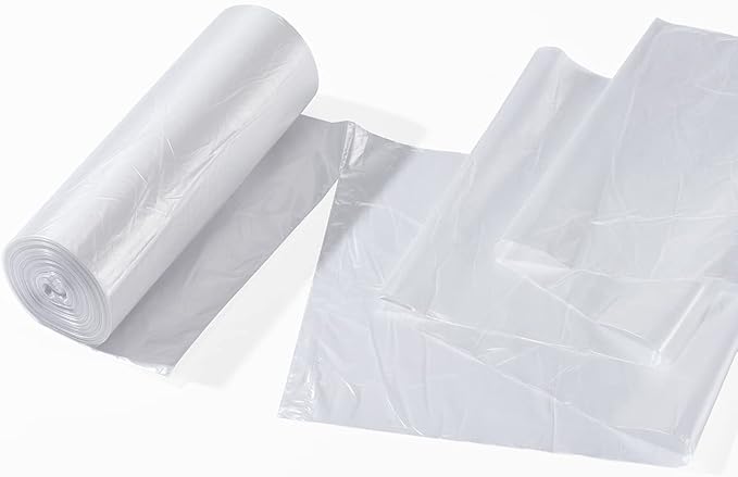 TYPLASTICS 40-45 Gallon Clear Trash Can Liners - 40 x 48 – High Density Garbage Bags - Case of 250 – Multipurpose for Office Outdoor Recycling Industrial and Commercial