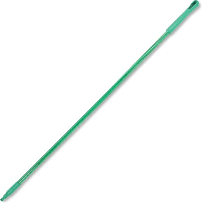 SPARTA Fiberglass Broomstick Replacement Broom Handle with Acme Threaded Tip for Industrial Cleaning Tools Fiberglass 60 Inches Green
