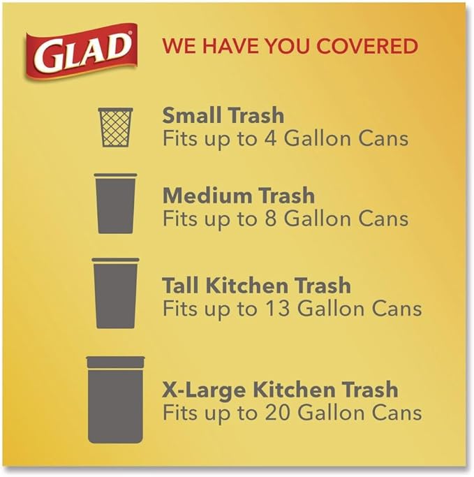 OdorShield Quick-Tie Small Trash Bags 4 gal 0.5 mil 8 x 18 White 156/Carton