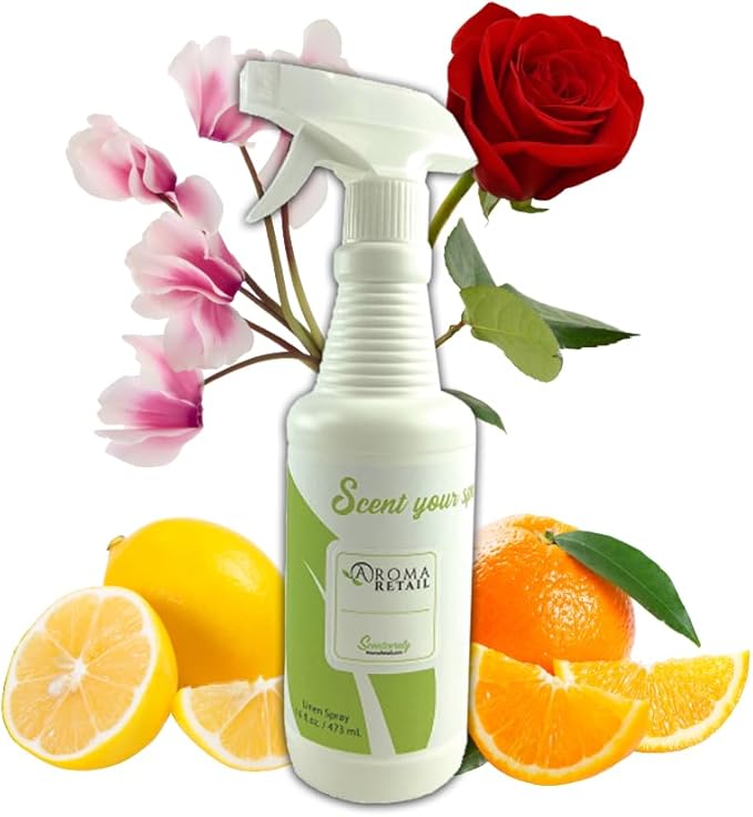 Empire 16oz Linen Spray Air Freshener with Orange Jasmine Amber &amp More Notes for bedding pillows sheets room and car