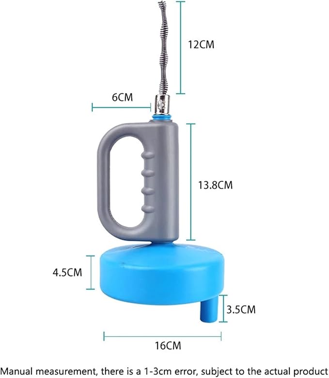 Kitchen Toilet Sewer Blockage Hand Tool Pipe Dredger Drains Dredge Drill-Powered Extendable 13 Meters(10m)