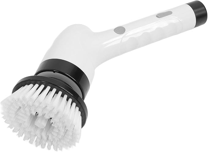 Electric Tub Scrubber with Long Handle Cordless 25W 8 - in - 1 Cleaning Brush for Bathroom Tile and Hardwood Floor - Powerful Rechargeable Battery Versatile Home Cleaner (Black)