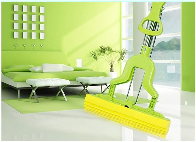 Sponge Mop and Super Absorbent Self Cleaning Lazy Floor with Washing Drying