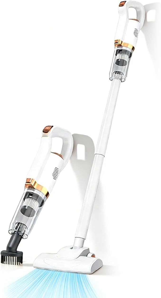 Powerful Cordless Vacuum Cleaner Quiet Rechargeable Stick Vacuum Electirc Broom Dust Catcher for Pet Hair Carpet