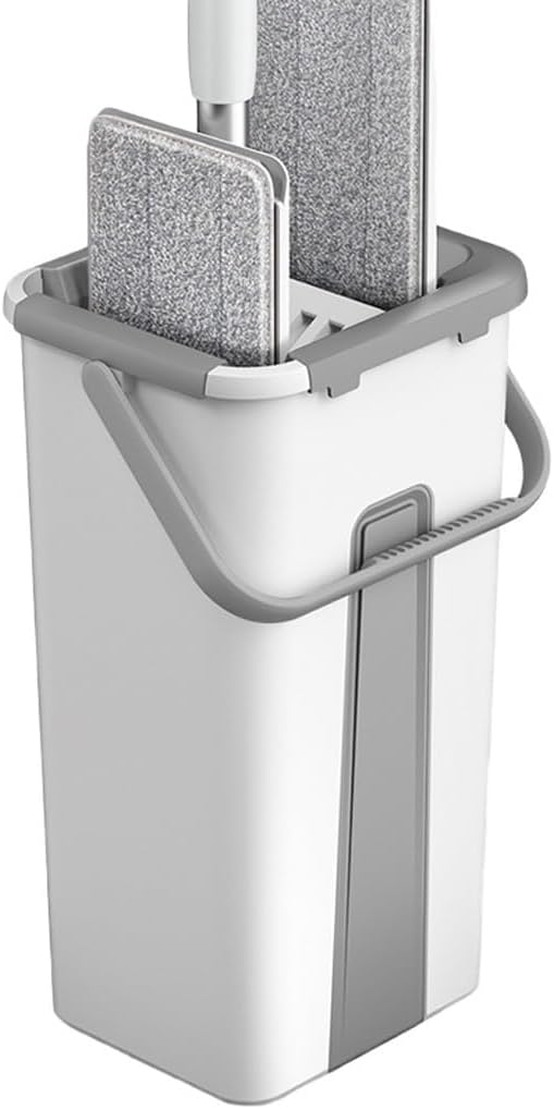 Household Flat Mop No Hand Washing Cleaning Bucket Scraping Water