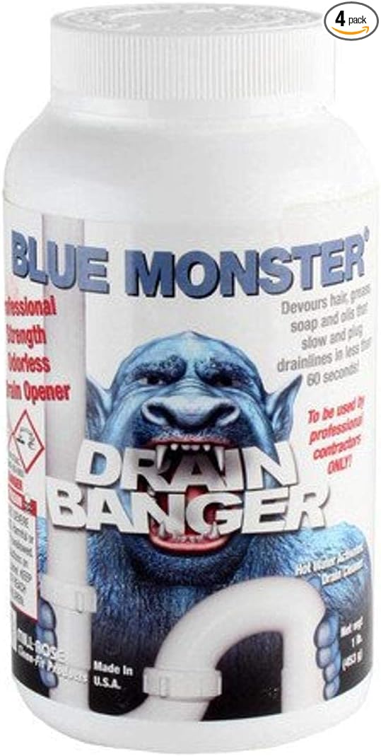 Blue Monster Drain Banger Drain Cleaner (1 lb.) - Pack of 4