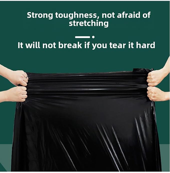 70 gallon 47.24 inches wide x 55.12 inches high Large garbage bag thick and oversized hotel oversized plastic bag disposable commercial and household use (40 pieces).