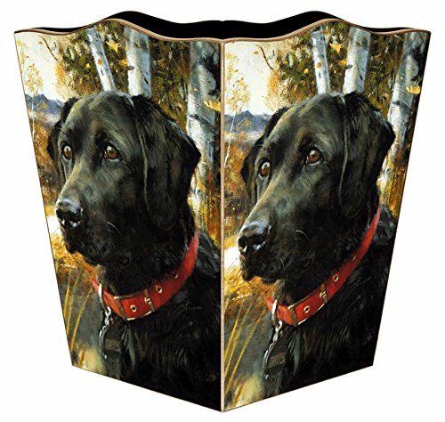Marye-Kelley WB121- Black Lab Wastepaper Basket