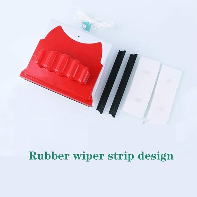 Red Glass Double-Sided WipeWindow Cleaner Glass Wiper Magnetic Cleaning Tools Glider Washing Glass Cleaning Brush for