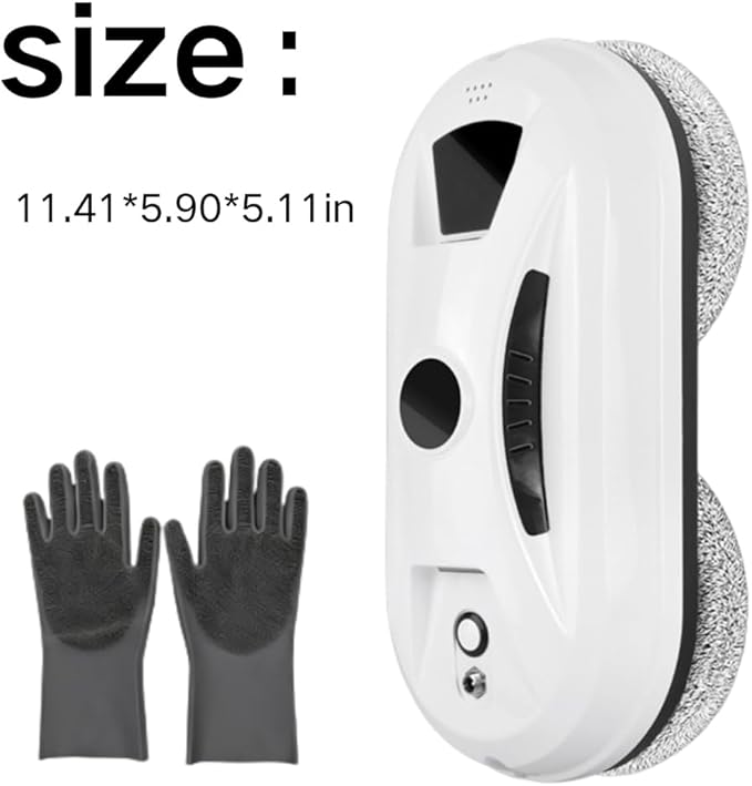 Automatic Smart Window Cleaning Robot 2026 Upgraded Window Cleaner Robot Auto Dual Spray Edge Detection Streak-Free Shine Strong Suction Remote Control for Home Glass Cleaning (Black)
