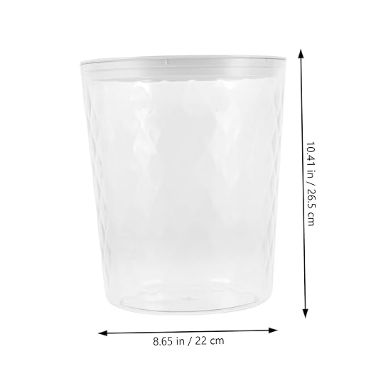 Trash Wastebasket for Bedroom Bathroom Office Capacity Impact Resistant Design Stylish and Garbage Container for Various Occasions