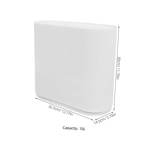PRETYZOOM Press Type Lid Trash Can Compact Multi Functional Wastebasket for Bedroom Kitchen Living Room and Office Stylish Design for Seamless Decor Integration