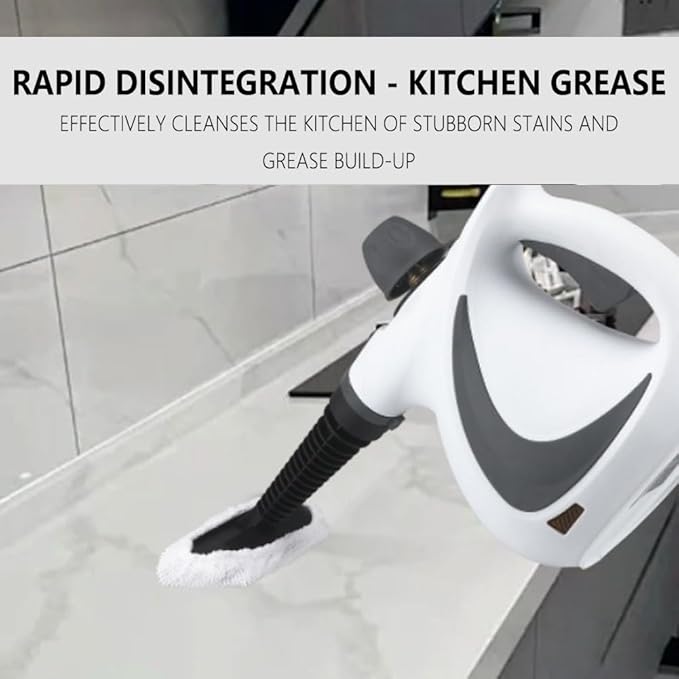 Portable Steam Cleaner Pressurized Handheld Steam Cleaner for All Surfaces House Car Use for Car Detailing Floor Upholstery Grime Grease