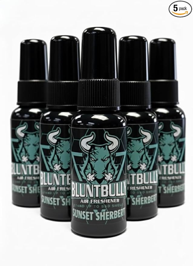 Air Freshener (Sunset Sherbert) (5 Pack) Premium Oil Based Air Freshener Spray. Long-Lasting Room Bathroom Office &amp Car Scent | Eliminates Odors from Smoke Pets &amp More