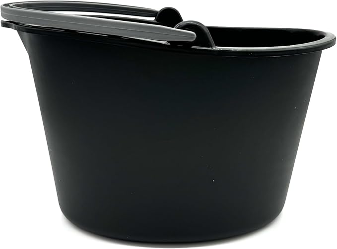 Rocky Mountain Goods Oblong Mop Bucket - Large 11 qt Utility Bucket for Mops Scrubs Brushes or Other Cleaning Tools - Made of Recycled Plastics