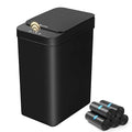 Bathroom Automatic Trash Can 4 Gallon Touchless Motion Sensor Small Garbage Can with Lid Smart Electric Narrow Waterproof Garbage Bin for Bedroom Office Black